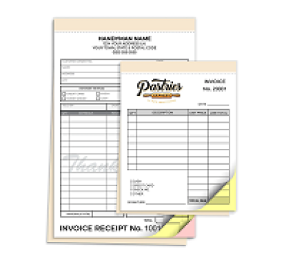 Receipt book printing